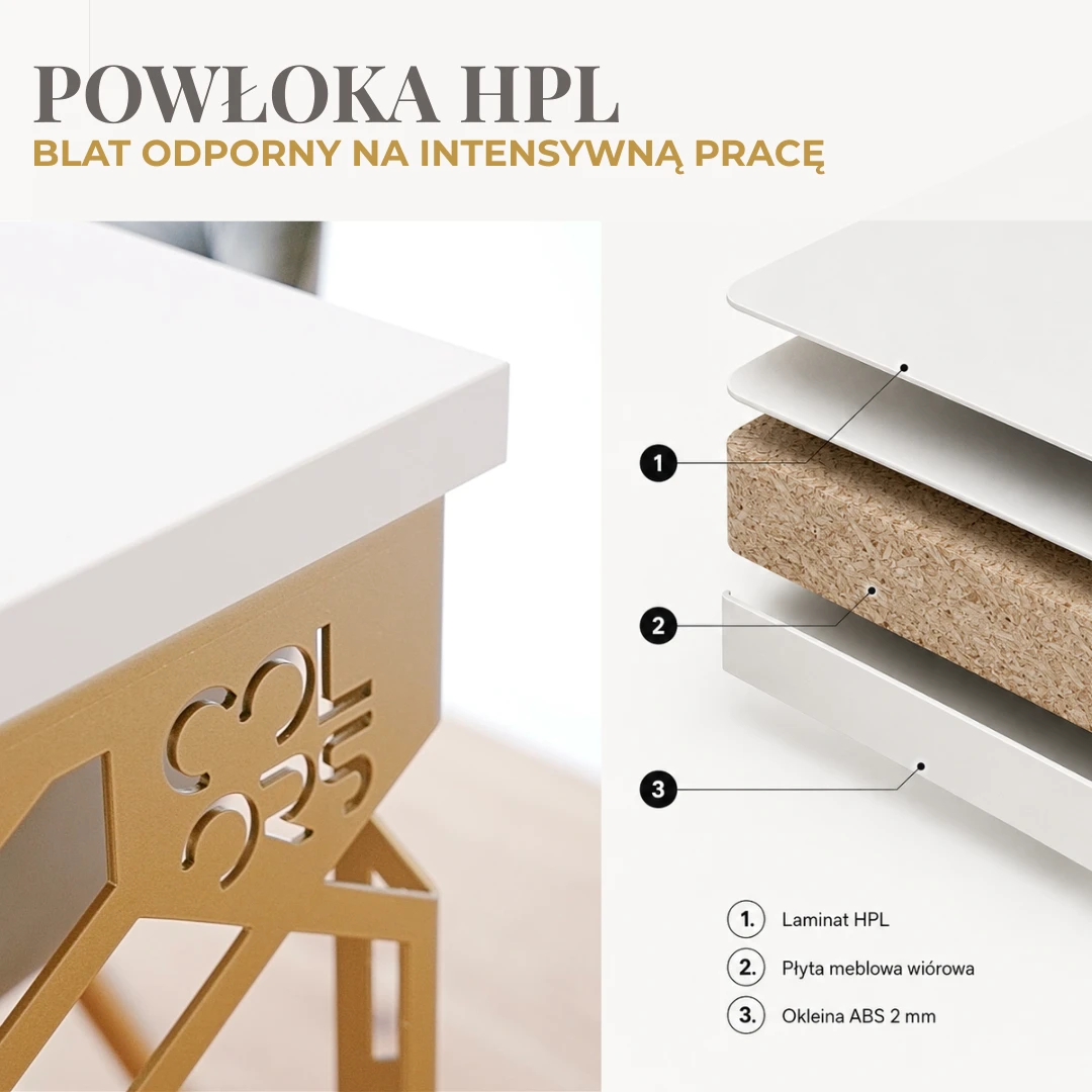 blat hpl biurko kosmetyczne