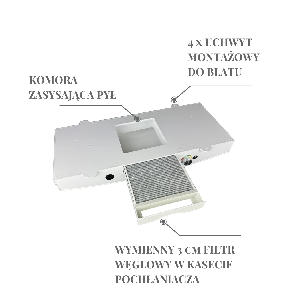 Pochłaniacz pyłu do paznokci COLORS DUST EXPERT 01 - obrazek 12