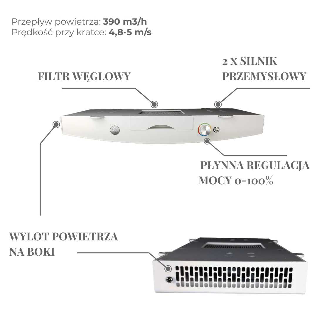 pochłaniacz pyłu do paznokci
