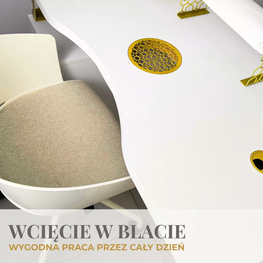 wcięcie w blacie kosmetycznym