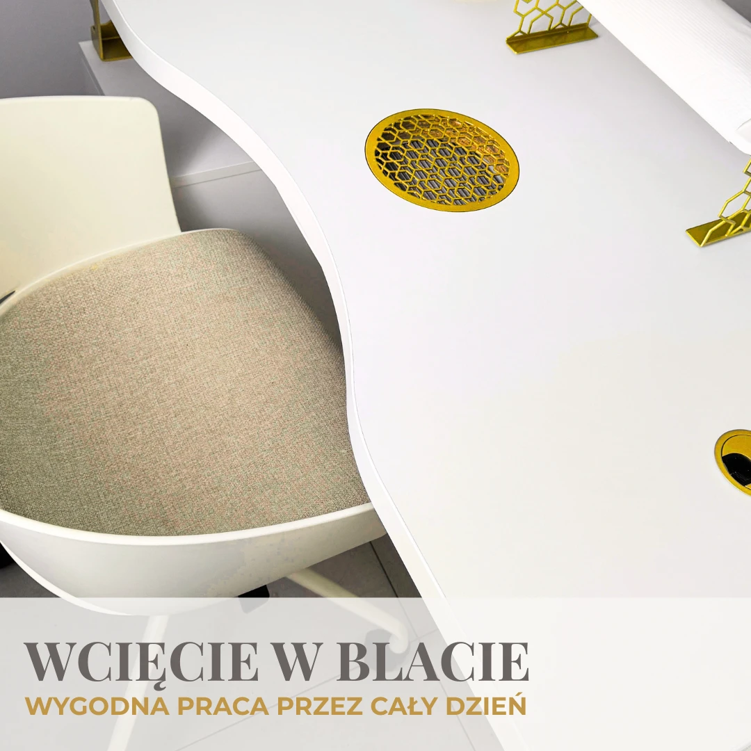wcięcie w blacie kosmetycznym