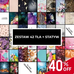zestaw teł do zdjęć paznokci 42 szt.