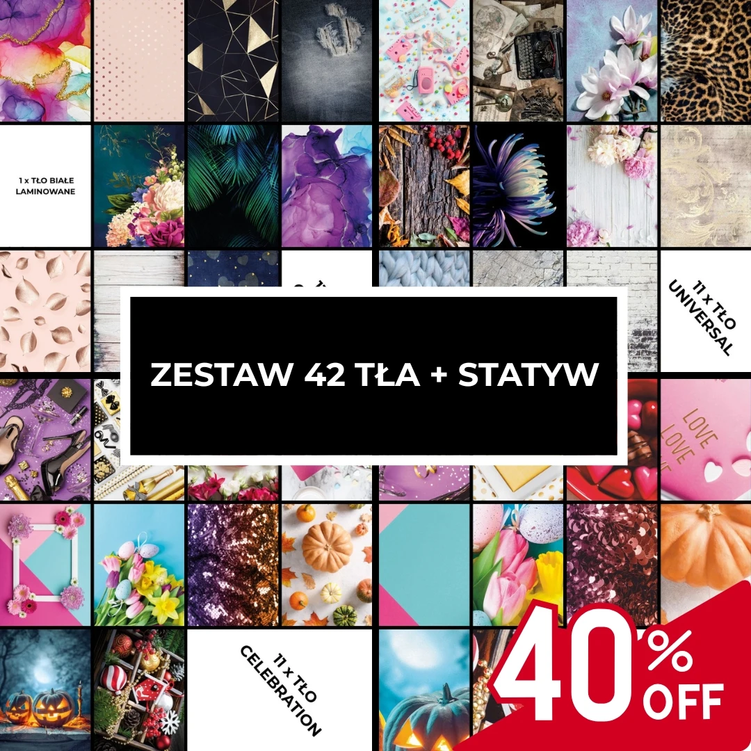 zestaw teł do zdjęć paznokci 42 szt.