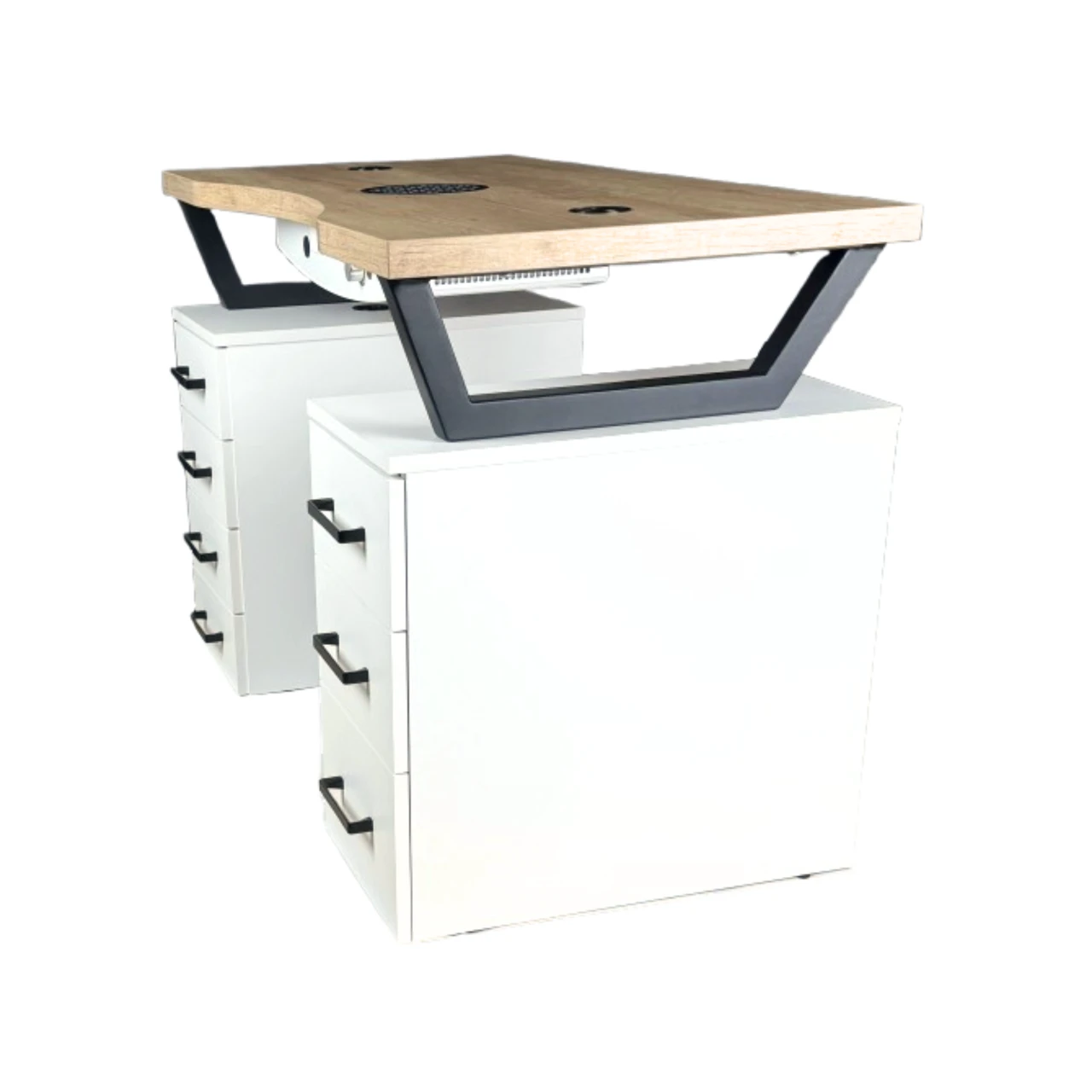 biurko kosmetyczne czarne dodatki