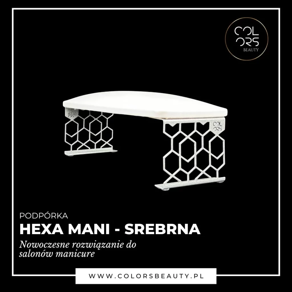 podpórka do manicure na złotych nózkach