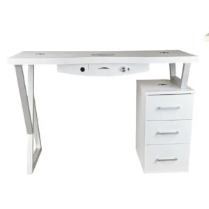 biurko do manicure srebrne nogi