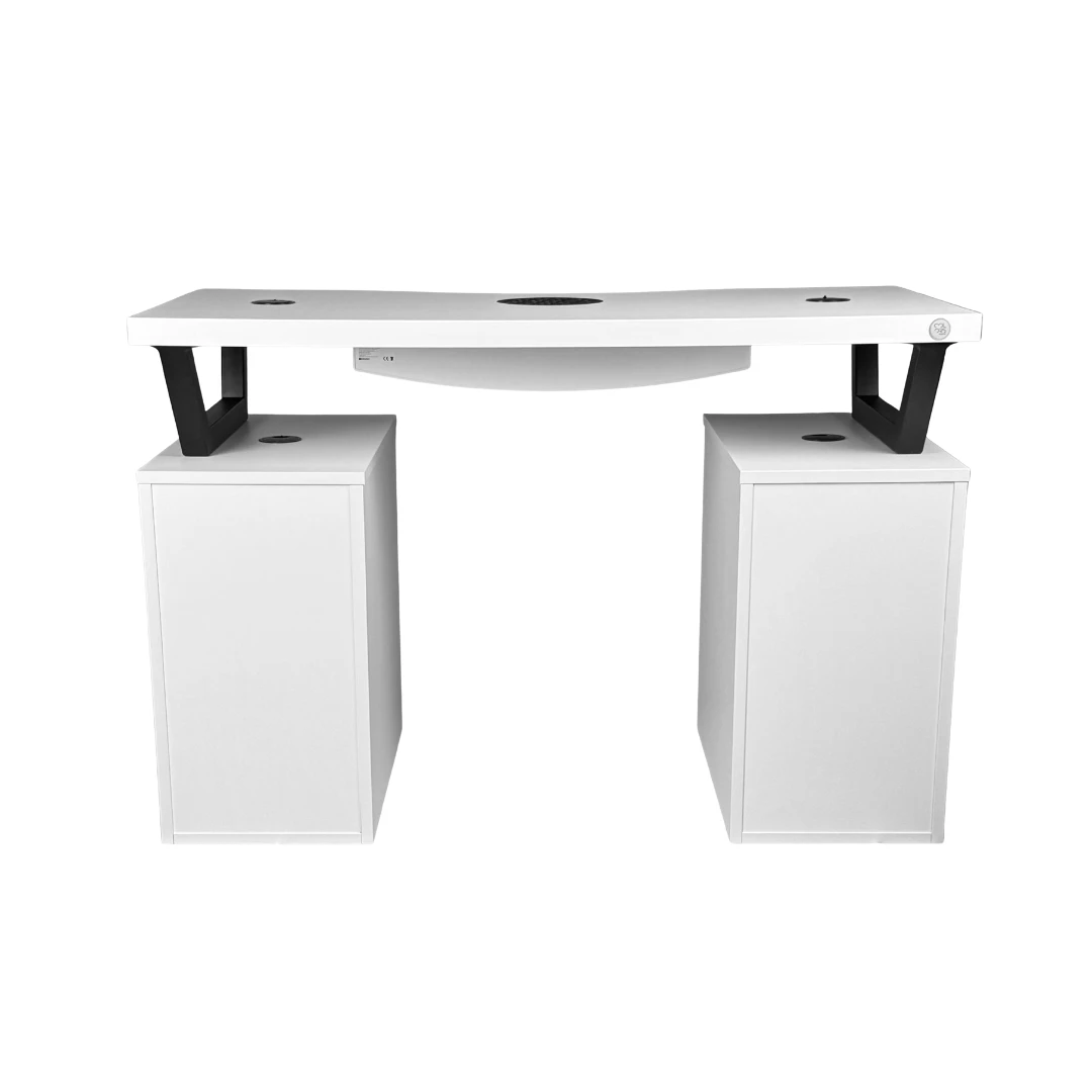 Biurko kosmetyczne z pochłaniaczem pyłu i szufladami