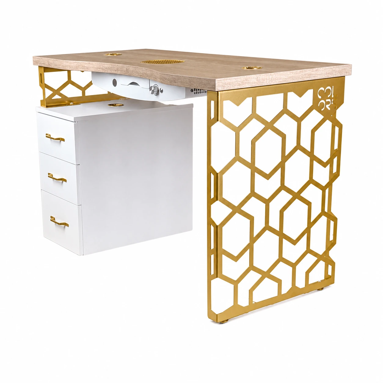 Biurko do manicure COLORS HEXA ONE WOOD